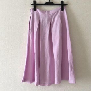 ザラ(ZARA)のZARA♡ラベンダー色スカート(ひざ丈スカート)