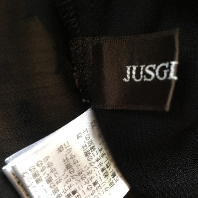 JUSGLITTY(ジャスグリッティー)のsakura様専用 JUSGLITTY 美品 袖裾レースシフォンブラウス M レディースのトップス(シャツ/ブラウス(半袖/袖なし))の商品写真