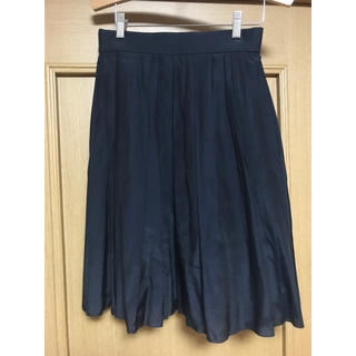 トゥモローランド(TOMORROWLAND)のBALLSEY ネイビー スカート 38サイズ  (ひざ丈スカート)