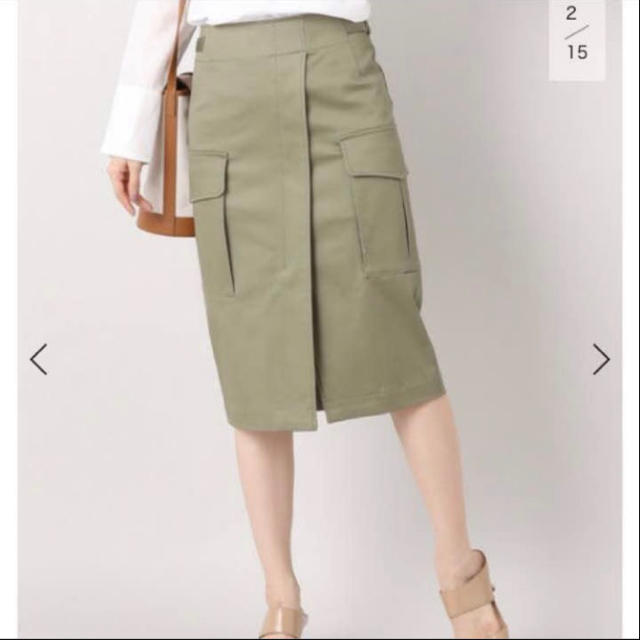 IENA(イエナ)のIENA♡今季完売ミリタリースカート カーキ レディースのスカート(ひざ丈スカート)の商品写真