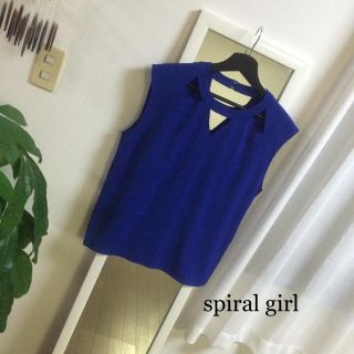 スパイラルガール(SPIRAL GIRL)のスクエアトップス(カットソー(半袖/袖なし))