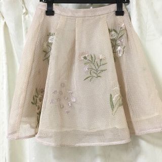 リリーブラウン(Lily Brown)のメッシュ刺繍スカパン(キュロット)