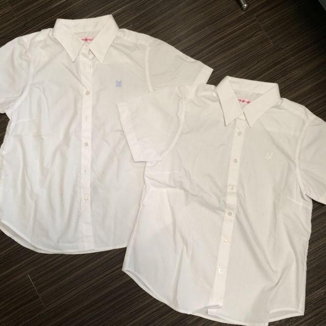 新品♡スクール半袖シャツ レディースのトップス(シャツ/ブラウス(半袖/袖なし))の商品写真