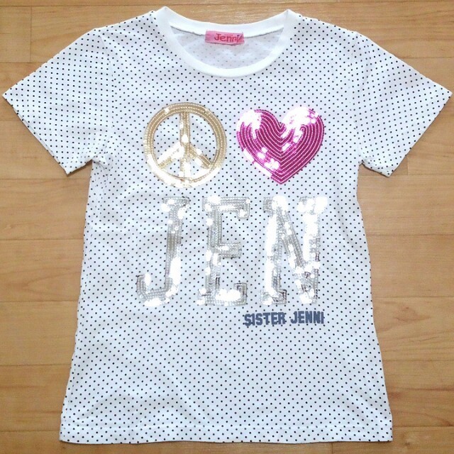 JENNI(ジェニィ)のJENNI♡スパンコールＴ(≧∇≦)/ レディースのトップス(Tシャツ(半袖/袖なし))の商品写真