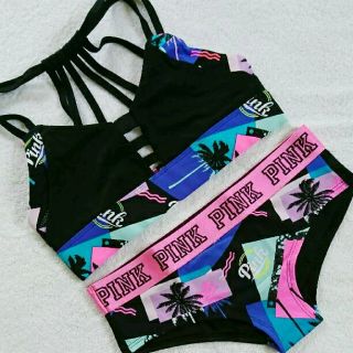 ヴィクトリアズシークレット(Victoria's Secret)の【S/S】Victorias Secret新品スポーツブラ+パンツ(ウェア)