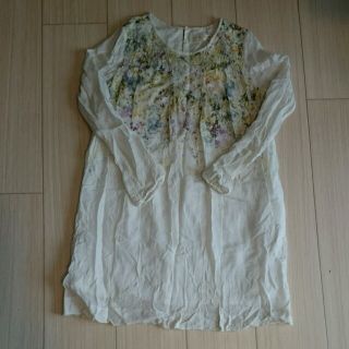 ザラキッズ(ZARA KIDS)のりく様専用◆Zara Girlsコットンワンピース OLDNAVYキャミセット (ワンピース)