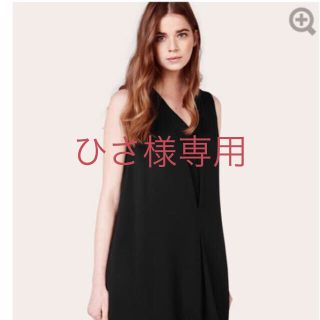 コントワーデコトニエ(Comptoir des cotonniers)のコントワーデコトニエ 2016SS♪ノースリーブブラックワンピース 38(ひざ丈ワンピース)