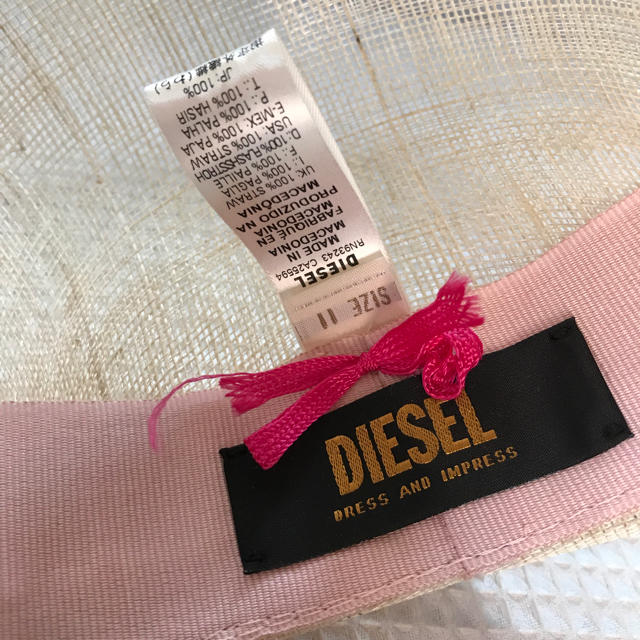 DIESEL(ディーゼル)のDIESEL💗ハット💗ピンク レディースの帽子(ハット)の商品写真