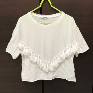 ザラ(ZARA)のZARA フリンジトップス(カットソー(半袖/袖なし))