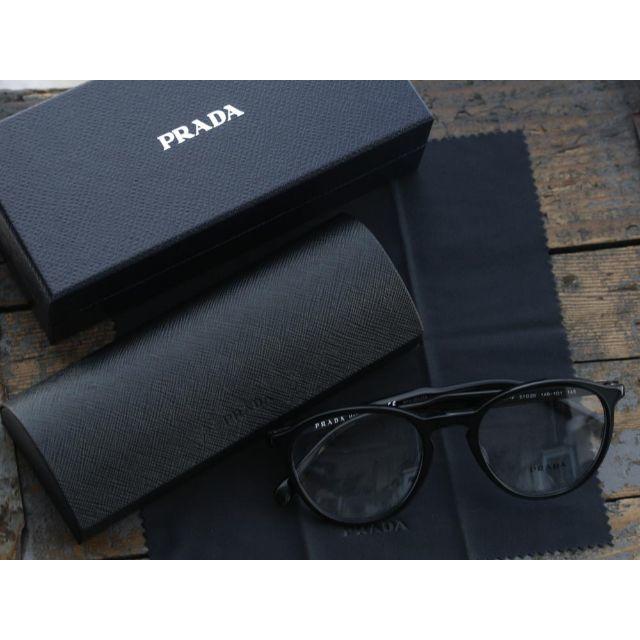 PRADA(プラダ)のプラダ メガネ メンズ 黒 ウェリントン ビジネス ブラック POBM サp2 メンズのファッション小物(サングラス/メガネ)の商品写真