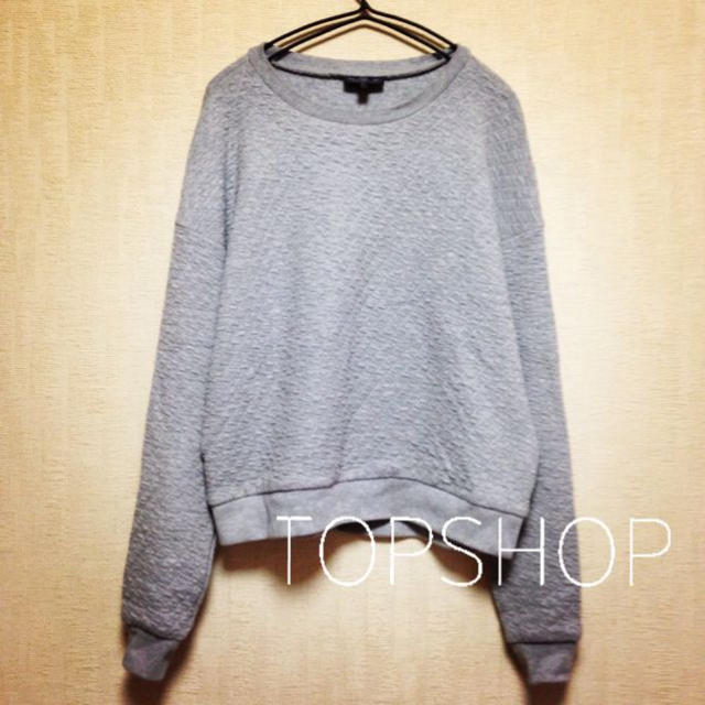 TOPSHOP(トップショップ)のTOPSHOP♡今期柄スウェットグレー レディースのトップス(トレーナー/スウェット)の商品写真