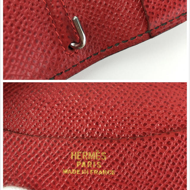 Hermes(エルメス)のエルメス　HERMES　手帳カバー　グリーン　レッド　アジェンダミニ レディースのファッション小物(その他)の商品写真