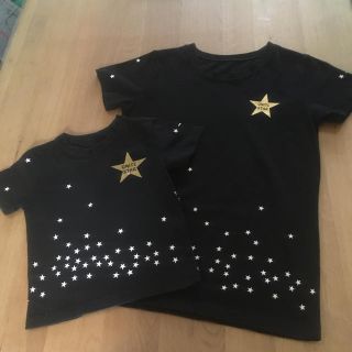 フェリシモ(FELISSIMO)の仁美様専用♡フェリシモ＊親子お揃いTシャツ2枚set＊黒＊送料無料♡(Tシャツ/カットソー)