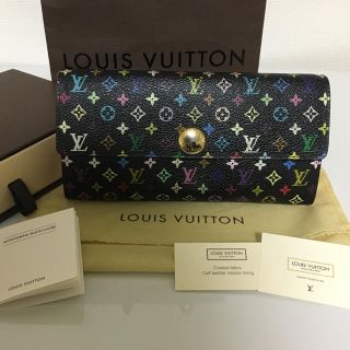 ルイヴィトン(LOUIS VUITTON)の【正規品】ルイ ヴィトン マルチカラー 長財布 ノワール 黒(財布)