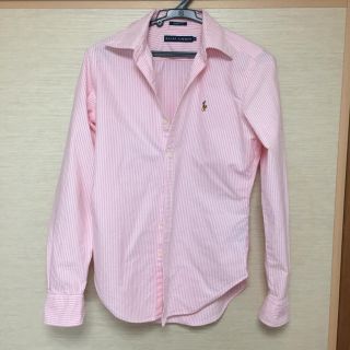 ポロラルフローレン(POLO RALPH LAUREN)のコスタリカ様専用★RALPH LAUREN ピンクストライプシャツ(シャツ/ブラウス(長袖/七分))