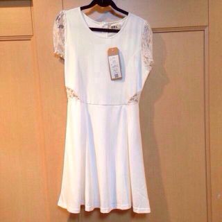 グレイル(GRL)のWhite onepiece♡(ミニワンピース)