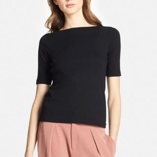 ユニクロ(UNIQLO)のユニクロ★リブボートネックT(Tシャツ(長袖/七分))