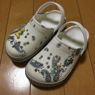 クロックス(crocs)の☆クロックス 17.5センチ 白 キッズ(サンダル)