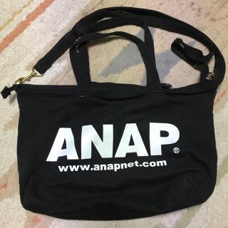 アナップ(ANAP)のアナップショルダーバッグ(黒)(ショルダーバッグ)