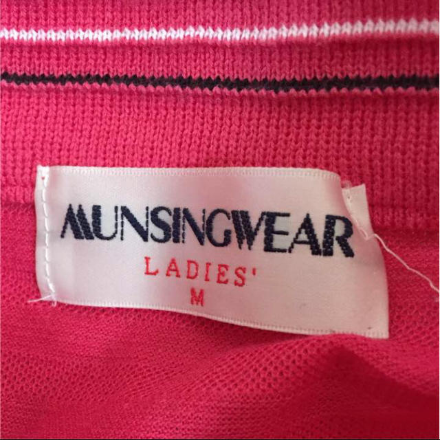 Munsingwear(マンシングウェア)のマンシング ゴルフウェア ポロシャツ 半袖 Ｍ ピンク スポーツ/アウトドアのゴルフ(ウエア)の商品写真