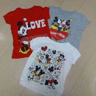 ディズニー(Disney)のHawaii　ﾃﾞｨｽﾞﾆｰｽﾄｱ　ﾐｯｷｰ&ﾐﾆｰTシャツセット(Tシャツ/カットソー)