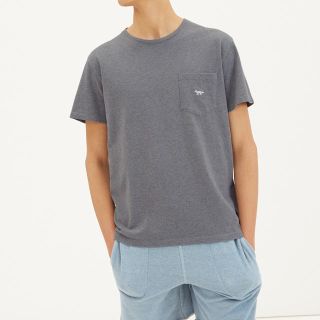 メゾンキツネ(MAISON KITSUNE')の週末限定値下げ！S【新品】メゾンキツネ メンズ半袖Tシャツ グレー(Tシャツ/カットソー(半袖/袖なし))