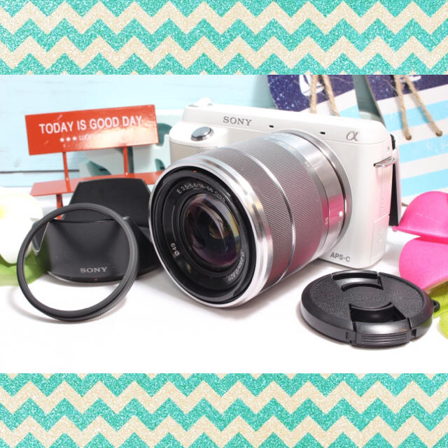 ❤️おしゃれなホワイト❤️自撮り可,Wi-Fi付❤️SONY NEX-F3 ❤️おしゃれなホワイト❤️自撮り可,Wi-Fi付❤️SONY NEX-F3