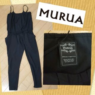 ムルーア(MURUA)のMURUA黒オールインワン美品(オールインワン)