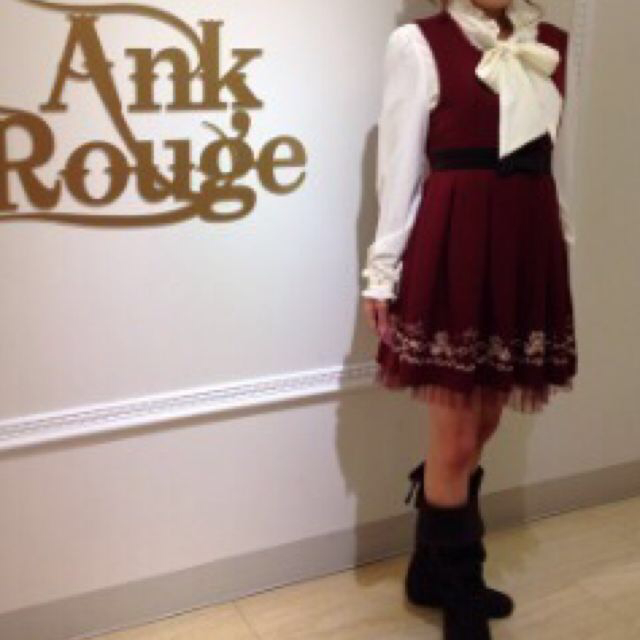 Ank Rouge(アンクルージュ)のAnk Rouge♡ジャンスカ レディースのワンピース(ミニワンピース)の商品写真