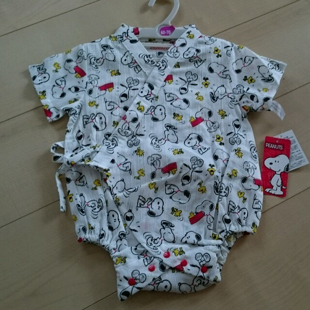 SNOOPY(スヌーピー)の新品 甚平 キッズ/ベビー/マタニティのベビー服(~85cm)(甚平/浴衣)の商品写真