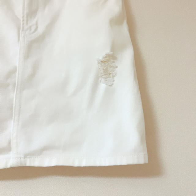 archives(アルシーヴ)のホワイトデニム レディースのスカート(ミニスカート)の商品写真