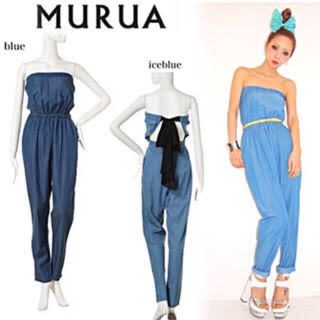 ムルーア(MURUA)のムルーア デニム風オールインワン(オールインワン)