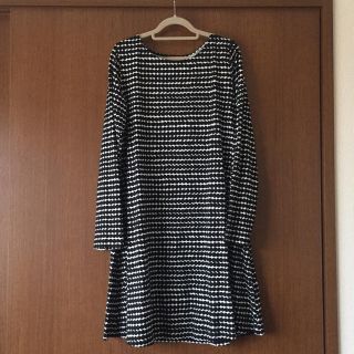 マリメッコ(marimekko)のマリメッコ Aラインドットワンピース(ひざ丈ワンピース)