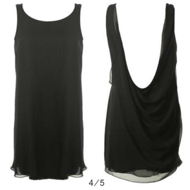 TOPSHOP(トップショップ)のTOPSHOPxLOVE ドレープワンピース 背中空き トップショップ レディースのワンピース(ひざ丈ワンピース)の商品写真