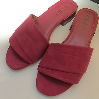 ザラ(ZARA)の美品zaraフラットシューズサンダル37(サンダル)