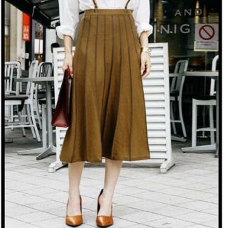 アメリヴィンテージ(Ameri VINTAGE)のyum0927様専用！ameri 【STRIPE KNIT SKIRT】(ロングスカート)