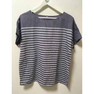 ムジルシリョウヒン(MUJI (無印良品))のボーダートップス(Tシャツ(半袖/袖なし))