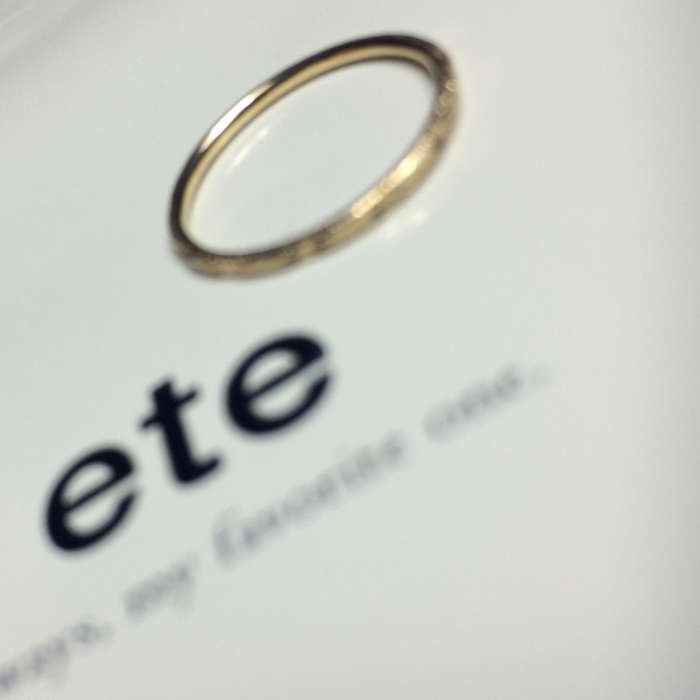 ete(エテ)のr.様専用♡  ete  美品11号 クレールオレオールカットリング レディースのアクセサリー(リング(指輪))の商品写真
