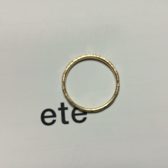 ete(エテ)のr.様専用♡  ete  美品11号 クレールオレオールカットリング レディースのアクセサリー(リング(指輪))の商品写真