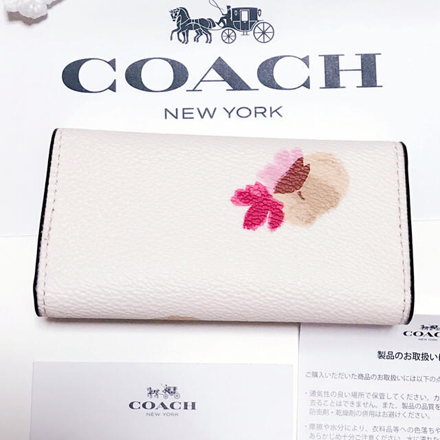 COACH(コーチ)の限定☆花柄☆COACH（コーチ） 6連キーケース レディースのファッション小物(キーケース)の商品写真