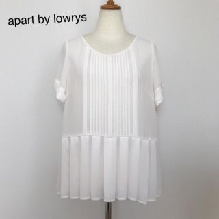 アパートバイローリーズ(apart by lowrys)の週末限定セール！アパートバイローリーズ ブラウス シフォン 白(シャツ/ブラウス(半袖/袖なし))