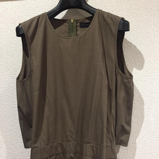 apart by lowrys(アパートバイローリーズ)のアパートバイ♡カーキ綿ワンピ レディースのワンピース(ひざ丈ワンピース)の商品写真