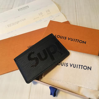 ルイヴィトン(LOUIS VUITTON)の国内正規品 supreme×louisvuitton カードケース エピ タイガ(名刺入れ/定期入れ)