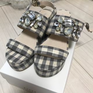 ジルバイジルスチュアート(JILL by JILLSTUART)の試着のみ ジルバイ 大人気ビジューサンダル(サンダル)