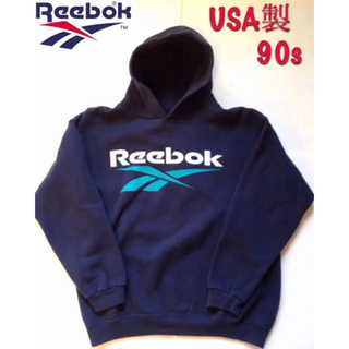 リーボック(Reebok)のReebook リーボック USA製 スウェット パーカー 90s(パーカー)