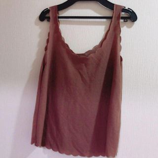 トップショップ(TOPSHOP)のトップショップ♡スカラップタンクトップ♡(タンクトップ)