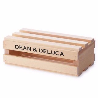 ディーンアンドデルーカ(DEAN & DELUCA)の新品☆ディーン＆デルーカ　ウッドクレートボックス Ｍサイズ(バスケット/かご)