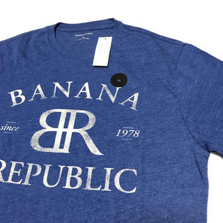バナナリパブリック(Banana Republic)のBANANA REPUBLIC  Tシャツ  ブルー(Tシャツ/カットソー(半袖/袖なし))