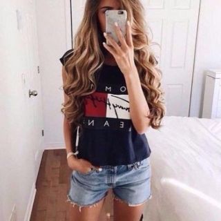 トミーヒルフィガー(TOMMY HILFIGER)のトミーヒルフィガー☆ノースリーブTシャツ(Tシャツ(半袖/袖なし))