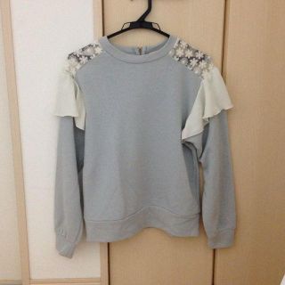 ダブルクローゼット(w closet)のW closetのフリル付きトップス(カットソー(長袖/七分))